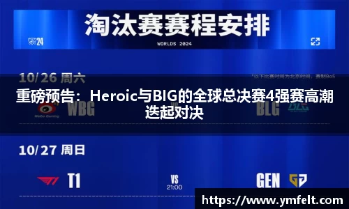 重磅预告：Heroic与BIG的全球总决赛4强赛高潮迭起对决